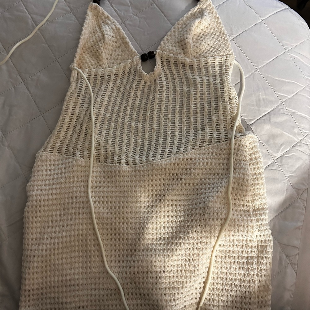SHEIN Cream Knit Top